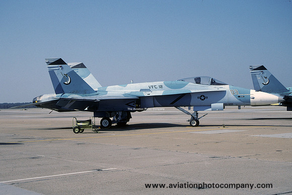US Navy VFC-12 McDonnell Douglas F/A-18A Hornet 162433/03 at NAS Oceana (2000)