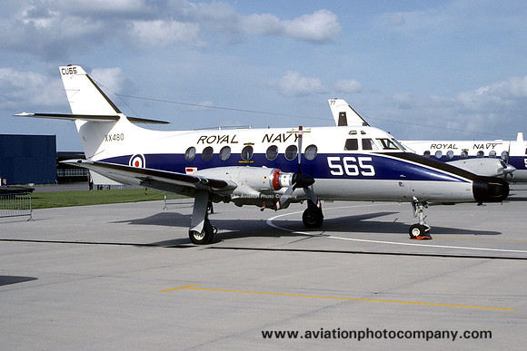 Royal Navy 750 Squadron HP Jetstream T.2 XX480/CU565 (1992)