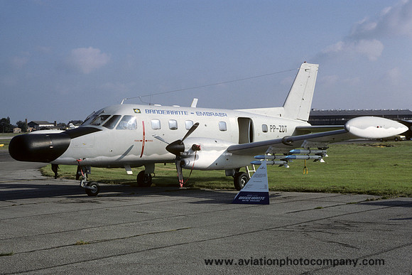 Embraer Bandeirante PP-ZDT at Farnborough (1980)