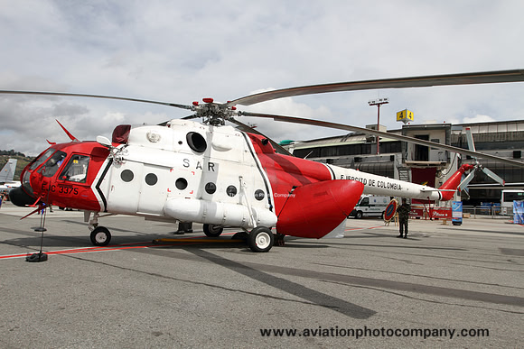 Colombian Army BAAC 3 Mil Mi-17V EJC-3375 at F-Air (2015)