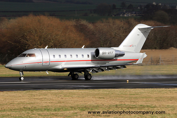 Vistajet Canadair CL-605 9H-VFF at Prestwick (2015)
