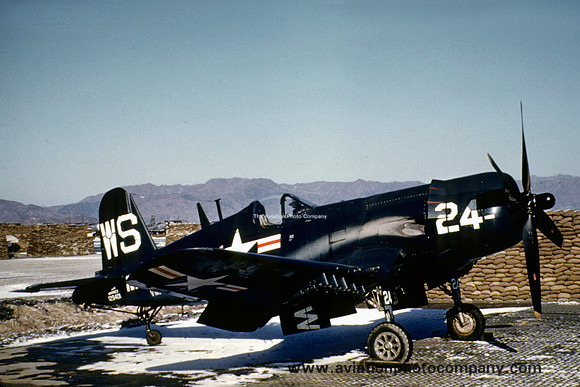 USMC VMA-323 Chance F4U/AU-1 Corsair 129401 in Korea (1952)