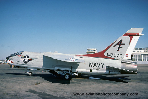 US Navy VF-201 Chance F-8H Crusader 147070/AF-101 (1975)