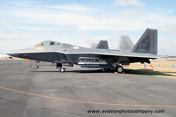 USAF 1 FW Lockheed F-22A Raptor 09-4173/FF at Avalon Airshow (2013)