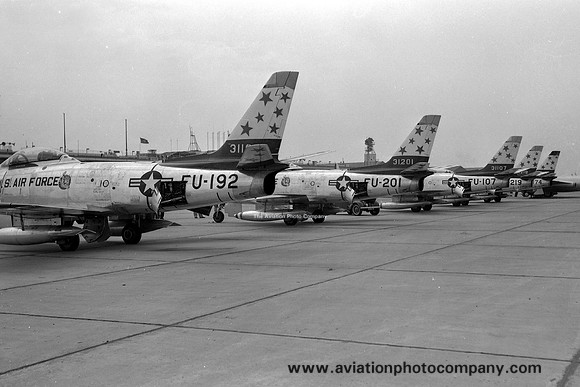 USAF 36th TFW Skyblazers North American F-86F 53-1201