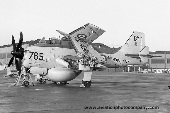 Royal Navy 849 Squadron Fairey Gannet AEW.3 XL496/BY765 at RAF Leuchars (1970)
