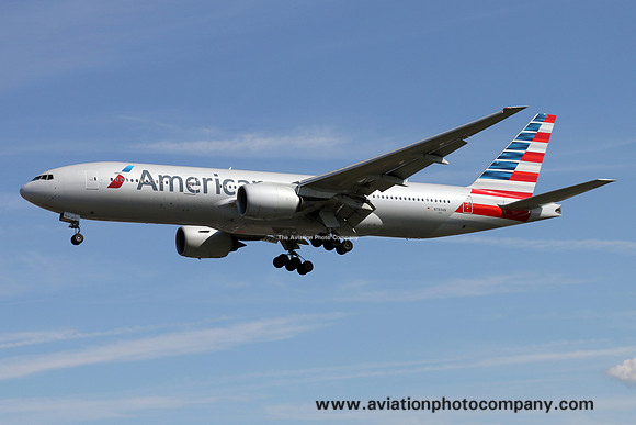American Airlines Boeing 777-200ER N789AN at London Heathrow (2015)