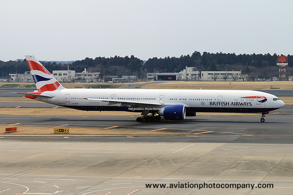British Airways Boeing 777-300ER G-STBI at Tokyo Narita (2015)