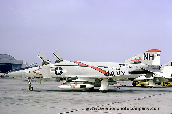 US Navy VF-114 McDonnell F-4J Phantom 157268/NH-210 (1974)