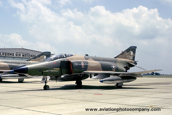 USAF Alabama ANG 160 TRS McDonnell RF-4C Phantom 63-7746 (1979)