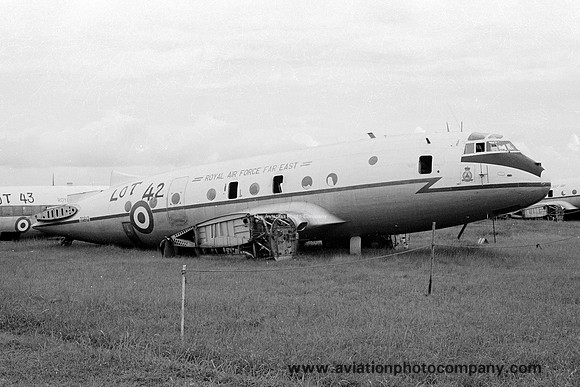 RAF 48 Squadron Handley Page Hastings C.1A TG612 dumped at Seletar (1966)