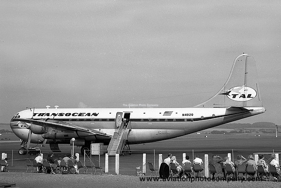 Transocean Boeing 377 N402Q at Prestwick