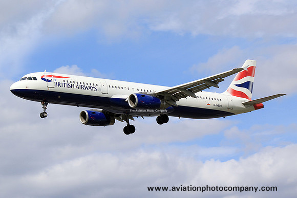 British Airways Airbus A321-200 G-MEDJ at London Heathrow (2015)