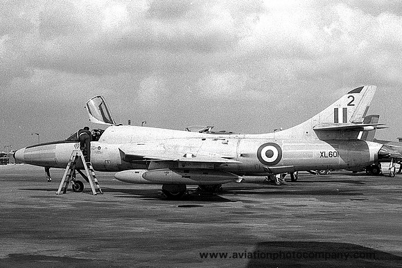 Royal Navy Harrier Conversion Unit Hawker Hunter T.7 XL601/2 (1970)