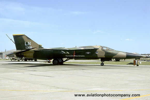 USAF 48 TFW 493 TFS GD F-111F Aardvark 70-2386/LN at RAF Lakenheath (1979)