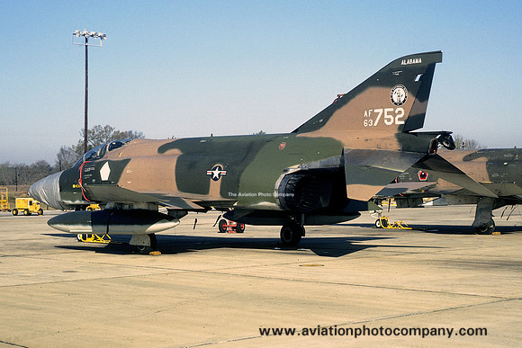 USAF Alabama ANG 160 TRS McDonnell RF-4C Phantom 63-0752 (1974)