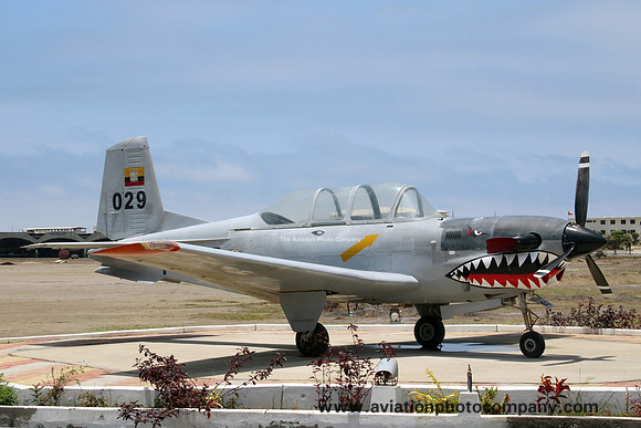 Ecuadorian Air Force Beech T-34C FAE029 preserved at Salinas (2014)