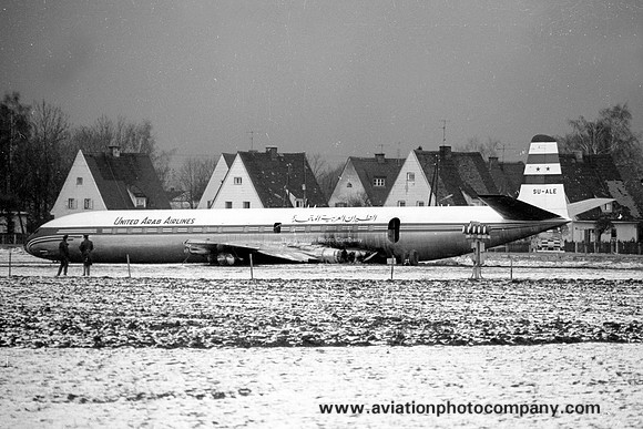 United Arab Airlines De Havilland Comet 4C SU-ALE crashed at Munich (1970)