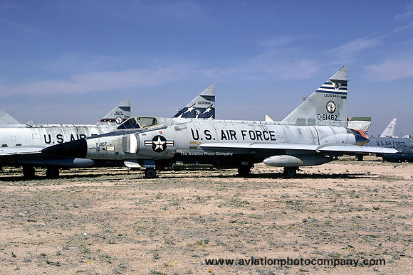 USAF Louisiana ANG 122 FIS Convair F-102A 56-1462 at MASDC Davis Monthan (1974)