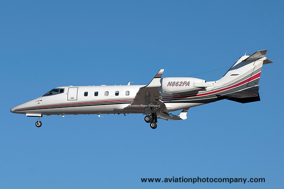 Learjet 60 N862PA at Las Vegas IAP (2014)