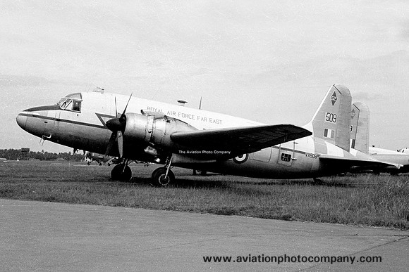 RAF Far East 52 Squadron Vickers Valetta C.1 VX509 at RAF Seletar (1966)