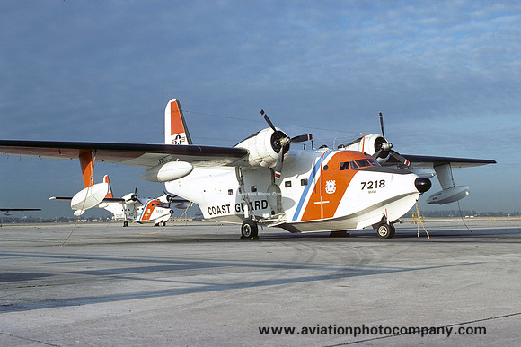 US Coast Guard Miami Grumman HU-16E Albatross CG7218 at Opa Locka (1977)