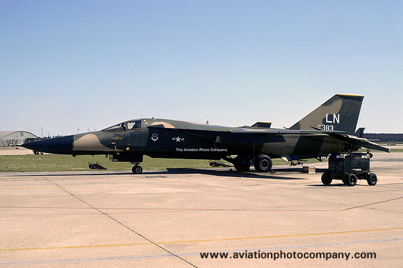 USAF 48 TFW 493 TFS GD F-111F 70-2383/LN at RAF Lakenheath (1979)