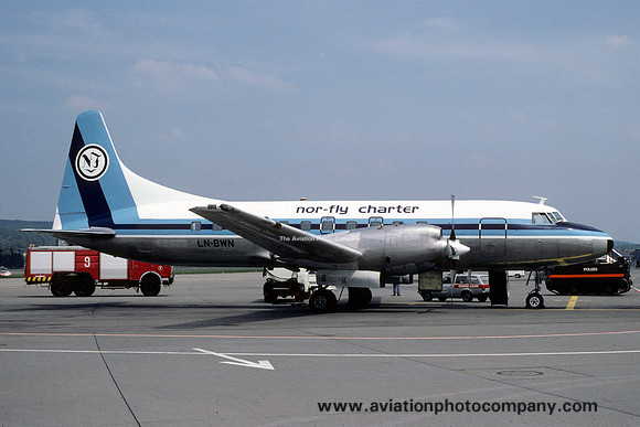 Nor Fly Charter Convair 580 LN-BWN (1981)