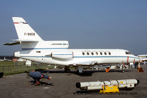 Dassault Mystere 50 F-BNDB at Farnborough (1980)