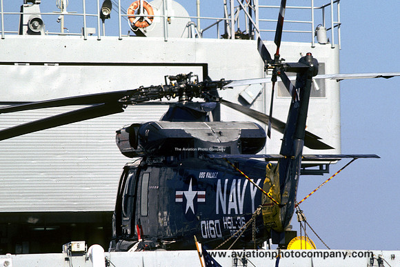 US Navy HSL-36 Kaman HH-2D 150160 on board USS Valdez (1976)