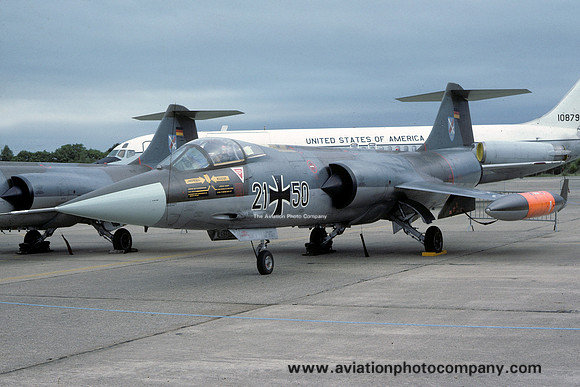 West German Air Force JBG31 Lockheed F-104G Starfighter 21+50 (1980)