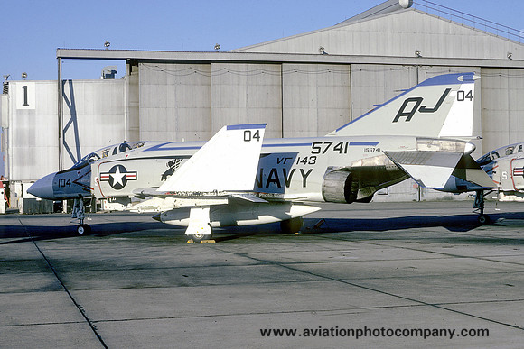 US Navy VF-143 McDonnell F-4J Phantom 155741/AJ-104 (1973)