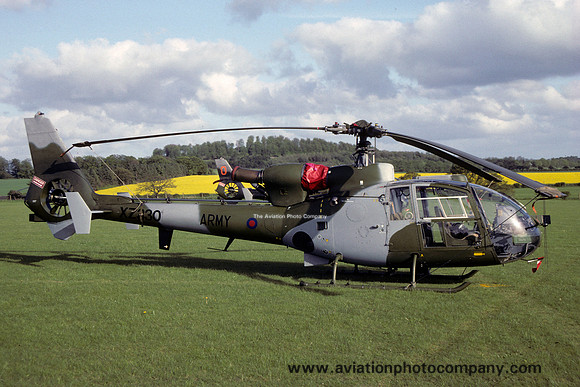 AAC 7 Flight Westland Gazelle AH.1 XZ330 at Middle Wallop (1992)