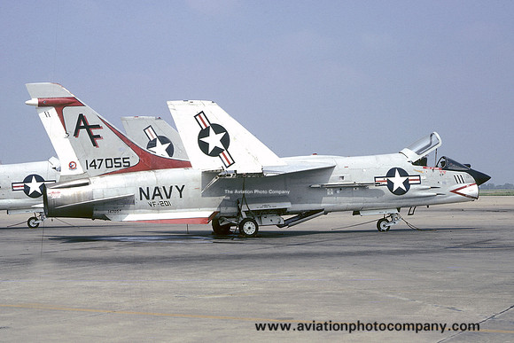 US Navy VF-201 Chance F-8H Crusader 147055/AF-111 (1975)