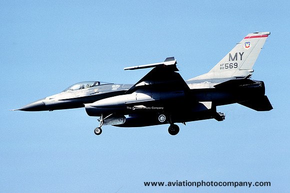 USAF 347 TFW 68 TFS GD F-16A 80-0569/MY (1988)
