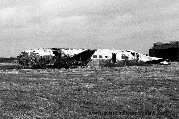 Douglas C-54 G-ARIY wreck at Liverpool Speke