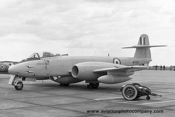 RAF Binbrook TFF Gloster Meteor F.8 WF654 at RAF Wattisham (1967)