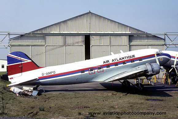 Air Atlantique Douglas C-47 Dakota G-AMPO (1982)