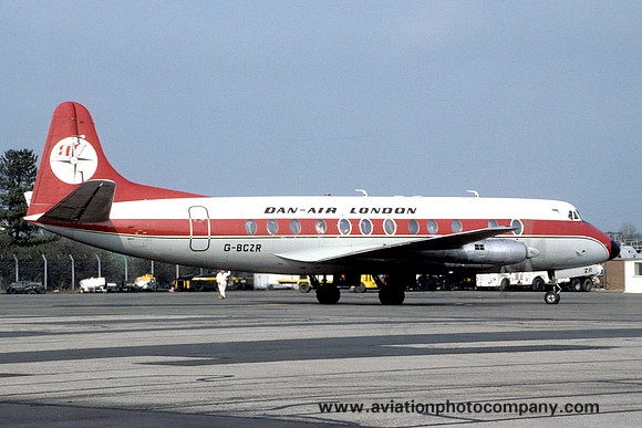 Dan Air Vickers Viscount G-BCZR (1981)