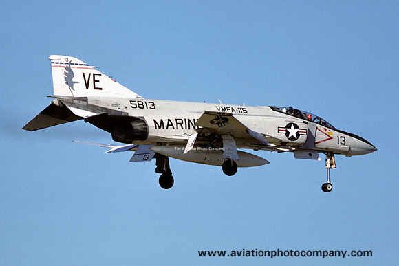 USMC VMFA-115 McDonnell F-4J Phantom 155813/VE-13 (1976)