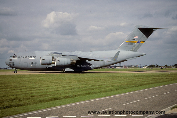 USAF 437/315 AW McDonnell Douglas C-17A Globemaster 96-0003 at RAF Mildenhall (2001)