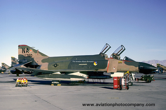 USAF 474 TFW 430 TFS McDonnell F-4D Phantom 66-7760/NA at Nellis AFB (1979)