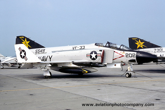 US Navy VF-33 McDonnell F-4J Phantom 155549/AG-202 (1975)