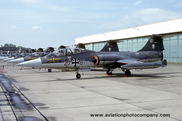 German Navy MFG2/LVR1 Lockheed TF-104G Starfighter 27+81 (1986)