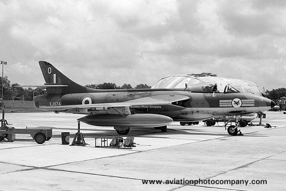 RAF 20 Squadron Hawker Hunter FGA.9 XJ674/O at RAF Tengah (08.08.1966)