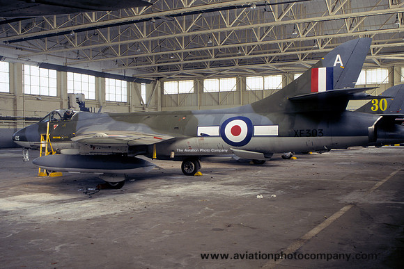 Ex RAF Hawker Hunter F.58 XF303/G-BWOU at Scampton (2000)