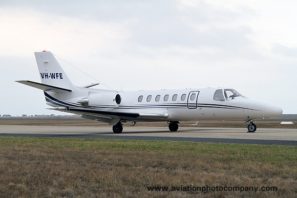 Cessna 560 VH-WFE at the Avalon Airshow (2013)
