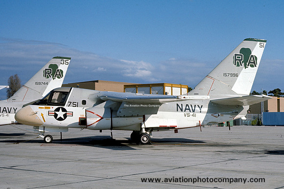 USN VS-41 Lockheed S-3A Viking 157996/RA51 at NAS North Island (1979)