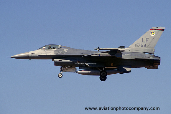 USAF 56 FW 63 FS GD F-16C Fighting Falcon 90-0759/LF (2000)