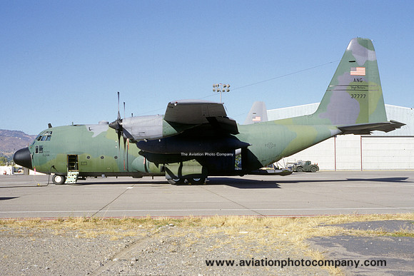 USAF Nevada ANG 192 AS Lockheed C-130E Hercules 63-7777 (2000)